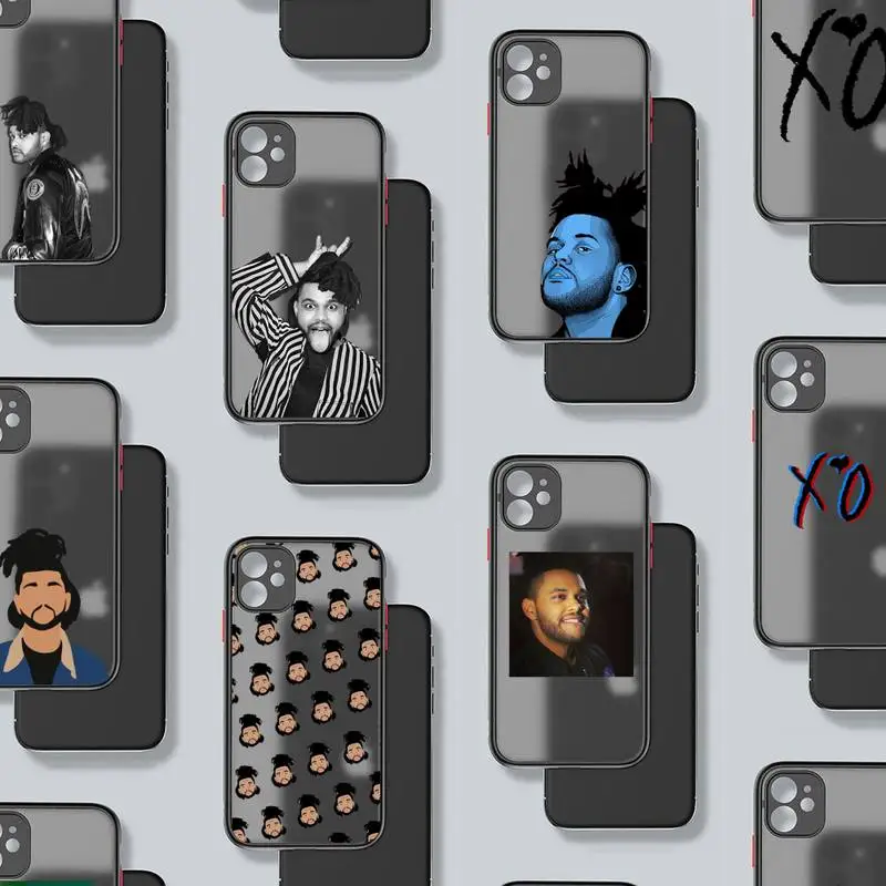 

The Weeknd XO Phone Case Matte Transparent for iPhone 7 8 11 12 s mini pro X XS XR MAX Plus Clear mobile bag