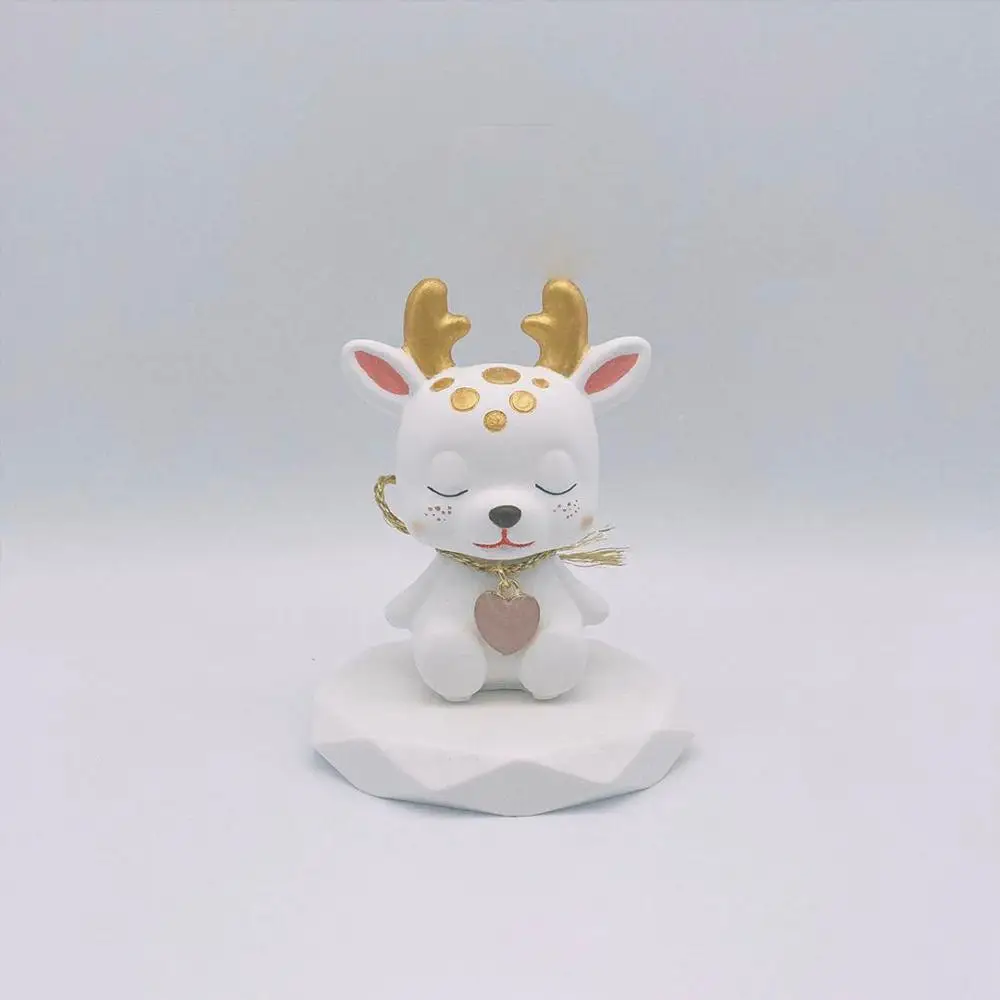 Fawn plaster mold Scented candle Creative manual table setting Christmas deer car decoration silicone | Дом и сад