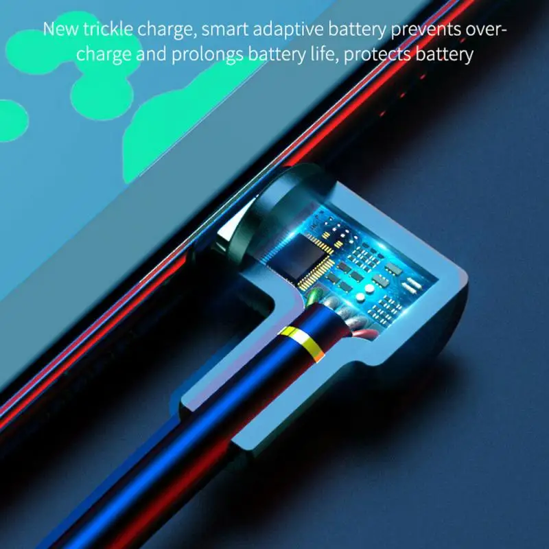 

5A USB Type-C Charger Data Cable 5A Fast Charging Data Line For Huawei Samsung Xiaomi 90 Degree Type-C USB Charging Wire Cord