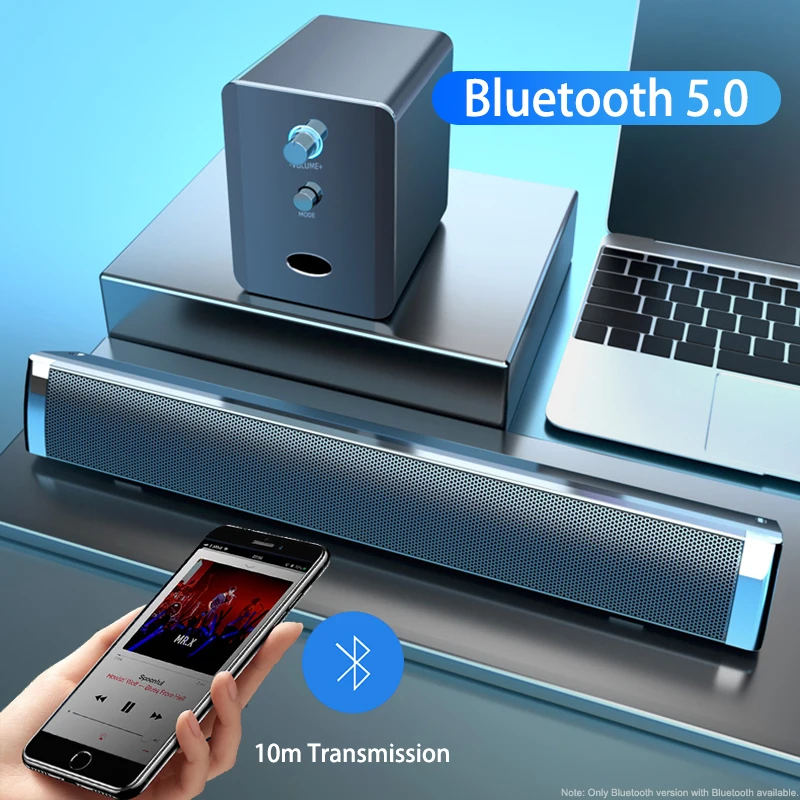 

TV Sound Bar Computer Speakers Bluetooth Speaker Soundbar Home Theater System USB Wireless Surround Extra Bass PC Combination