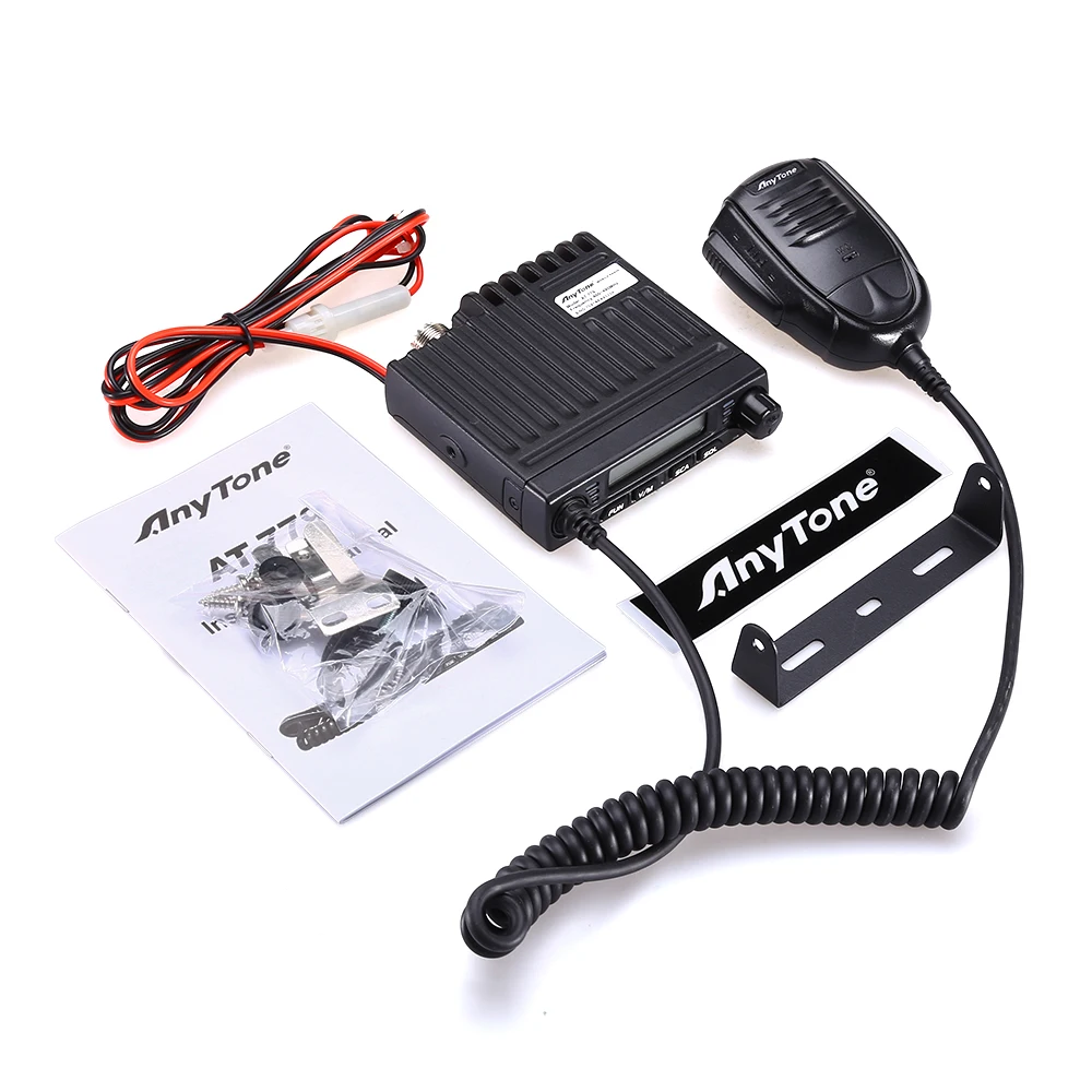 Миниатюрный автомобильный любительский мобильный радиоприемник AnyTone 18 Вт с