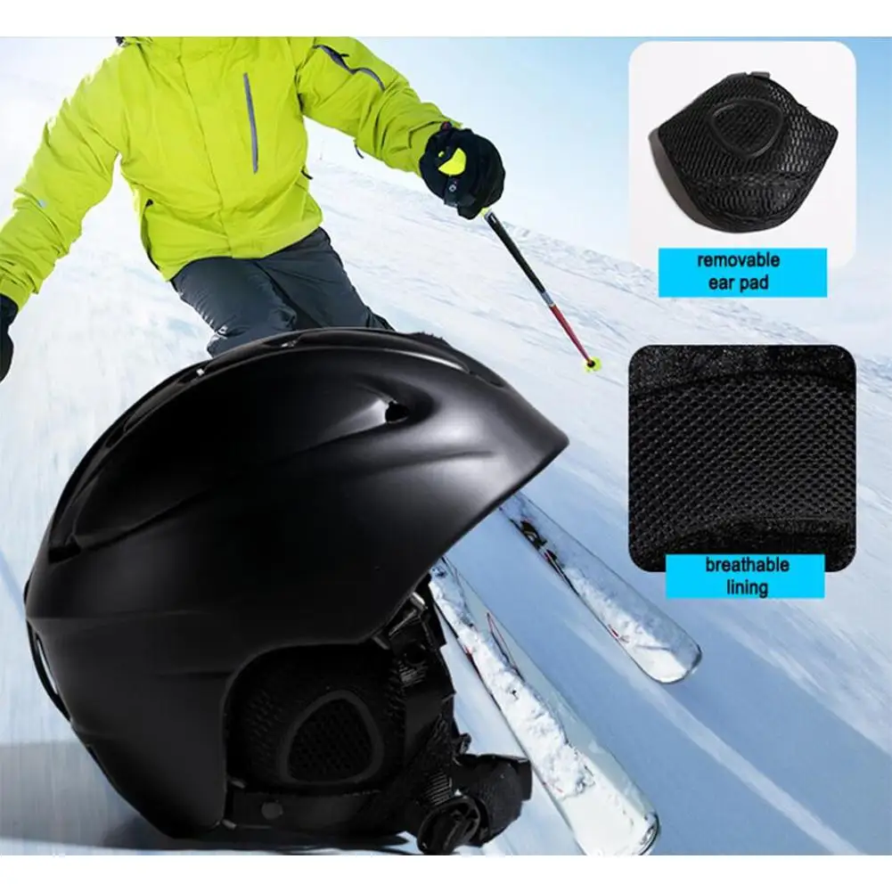 Интегрированный лыжный шлем для взрослых и детей безопасный Зимний скейтборда