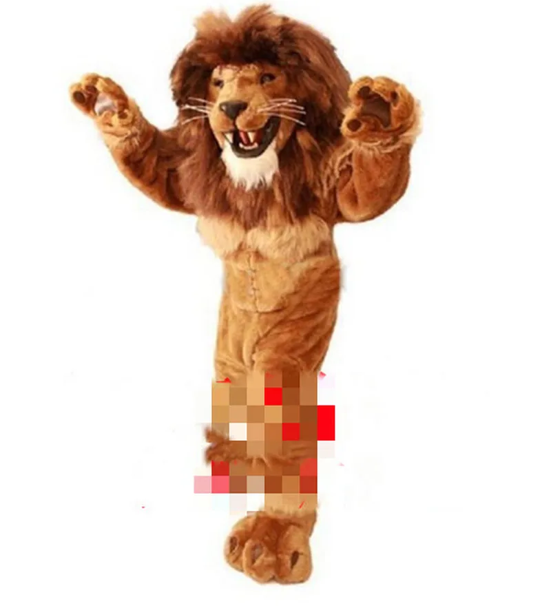 

Brown Lion Mascot Costume Suit Cosplay Party Game Furry Dress Cartoon Outfits Advertising Promotion Carnival Xmas Easter Fursuit