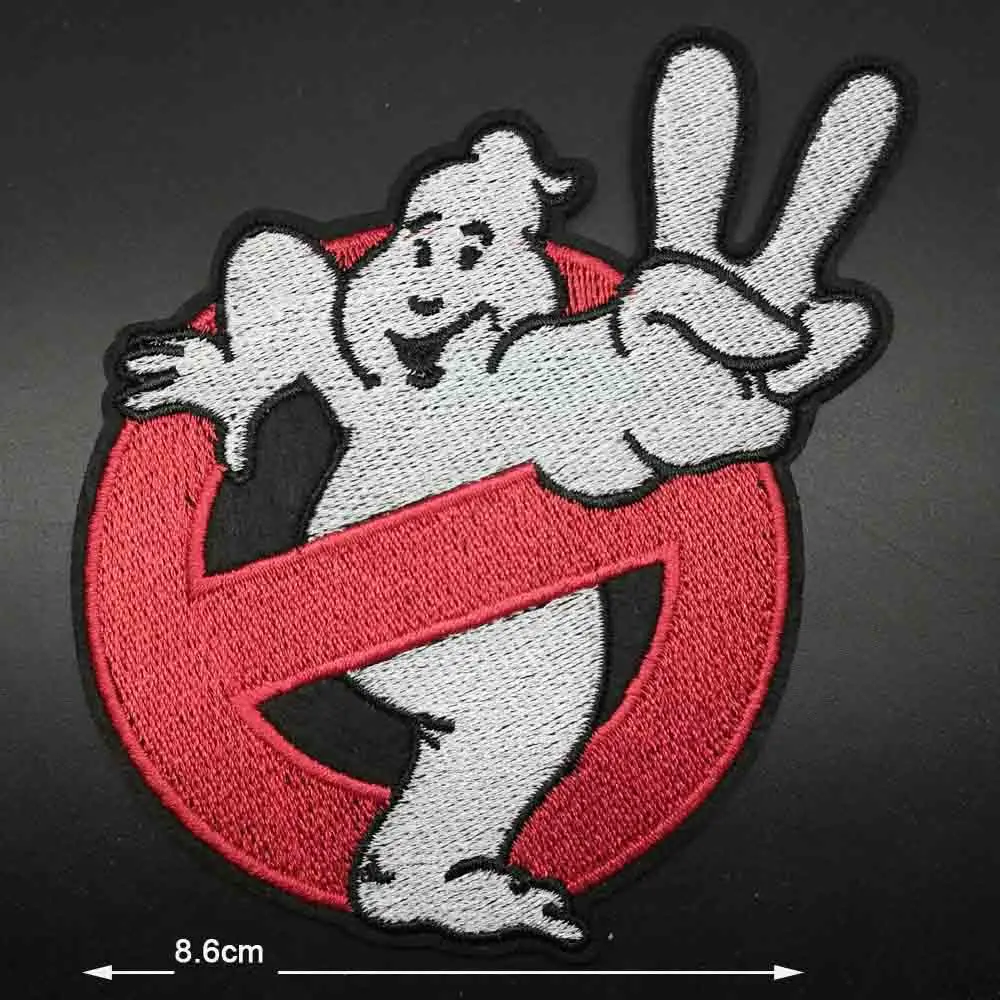 Большой размер Полный вышитый Железный На Ghostbusters Ghost нашивки кружевная ткань патч для Хэллоуина одежда оптом
