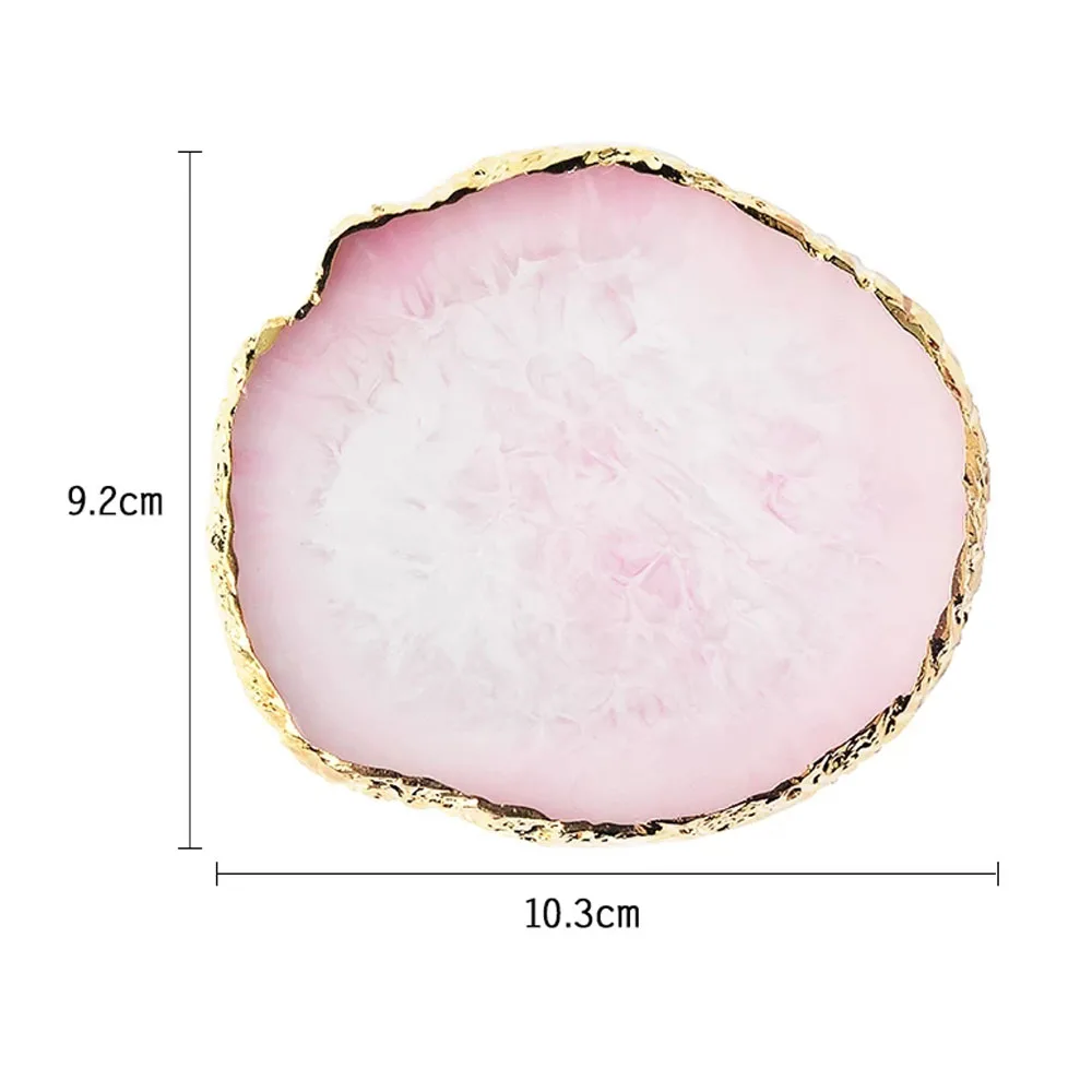 

1 Pcs Natural Resin Nail Art Color Palette Acrylic Gel Polish Practice Nail Art Tools Painting Palette Nail Polish Holder