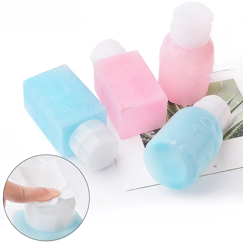 

1pc Portable 100ml Empty Plastic Nail Polish Remover Alcohol Liquid Press Pumping Dispenser Bottle Nail Art UV Gel Cleaner Tools