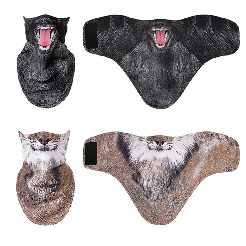 Рисунок 5 - Зимний флисовый лыжный шарф с 3D изображением животных