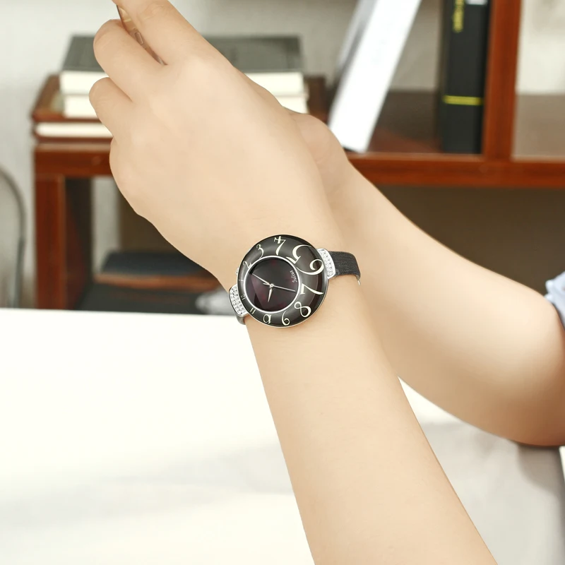 Часы женские кварцевые в японском стиле элегантные большие модные дизайнерские