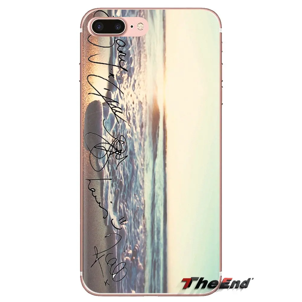 One Direction 1D Signatures For iPhone XS Max XR X 4 4S 5 5S 5C SE 6 6S 7 8 Plus Samsung Galaxy J1 J3 J5 J7 A3 A5 TPU Case Cover |