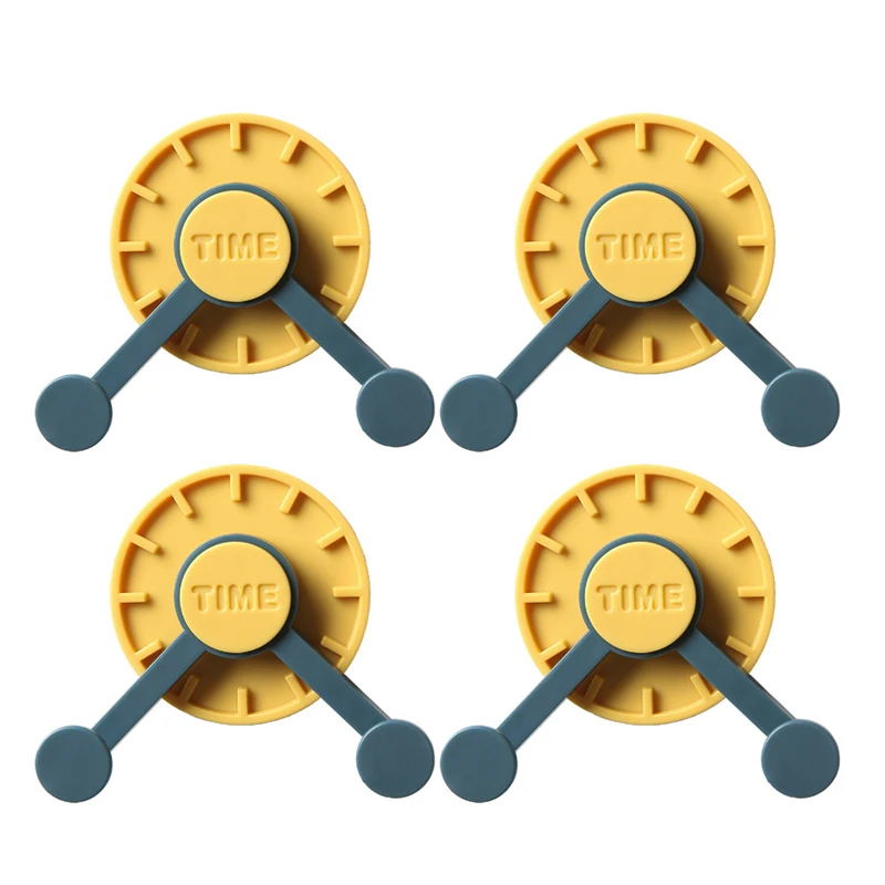 

4pcs Seamless Adhesive Hook Rotatable Strong Stick Wall Hanger Load Bearing 2kg Bathroom Kitchen Hooks HUG