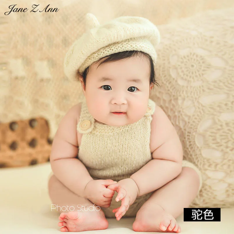 Jane Z Ann Baby 100 дней реквизит для фотосессии береты шапка + штаны костюмы студийной