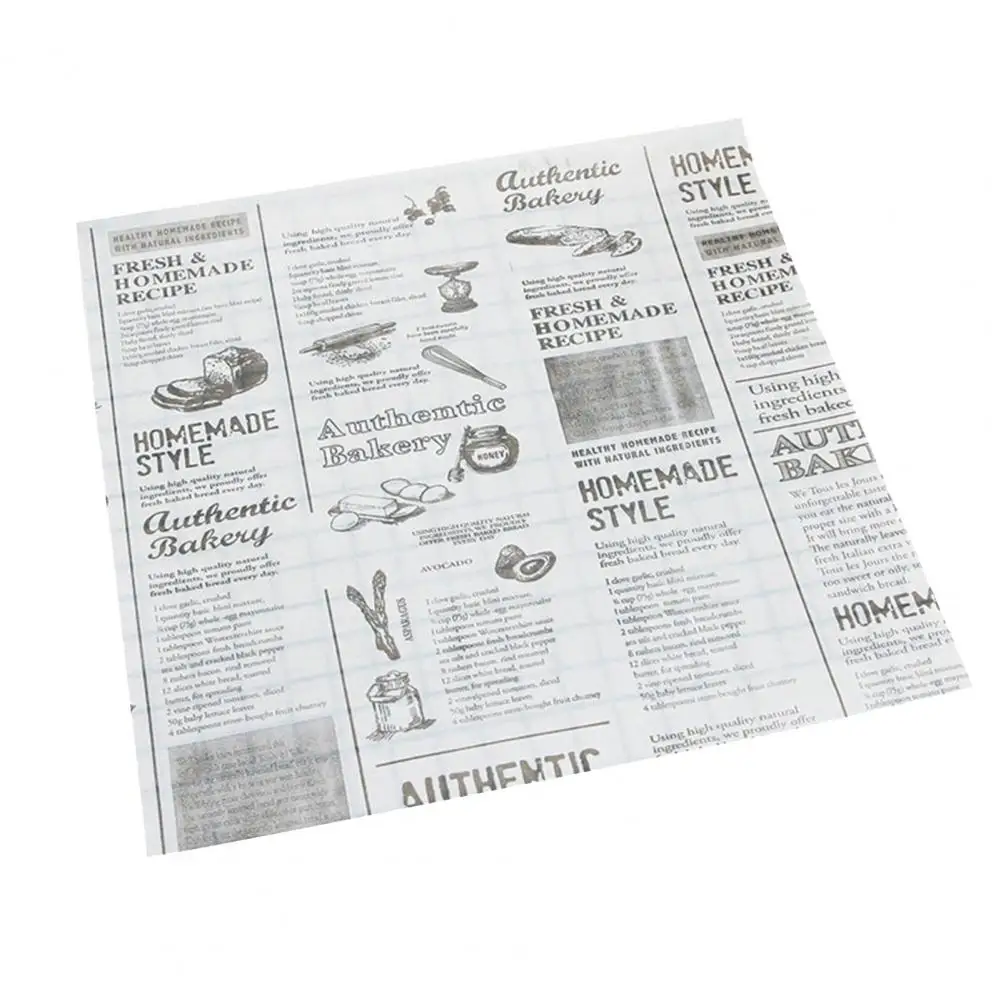 

Widely Use Convenient Oil-proof Word Pattern Baking Package Paper for Kitchen