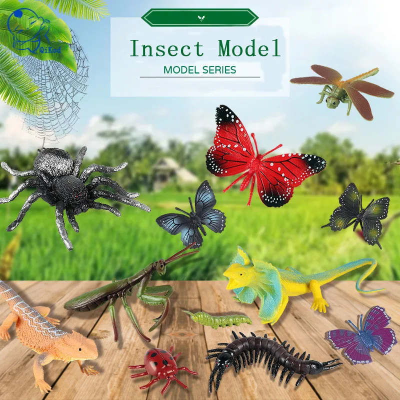 

The New Children's Creative Simulation Animal And Insect Model Can Be Used For Halloween Tricky Toys Science And Education