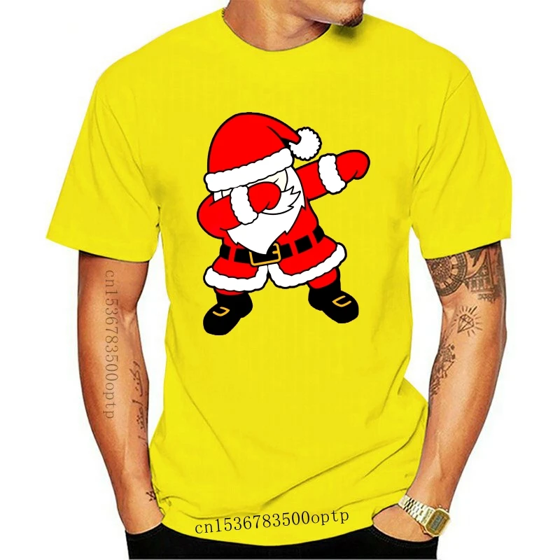 

Новинка, Мужская Рождественская футболка с Санта-Клаусом для мальчиков, футболка унисекс красного цвета, оптовая продажа дешевых футболок, ...