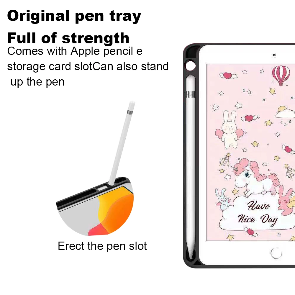 Чехол для iPad Mini 5 2019 Air3 10 7 го поколения 2 дюйма мягкий чехол из термополиуретана и