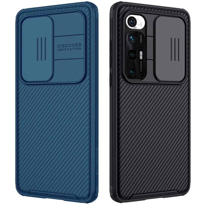 

For Xiaomi Mi 10S Mi10S Case Camera Protection NILLKIN Slide Back Cover Anti-scratch Protective Cases