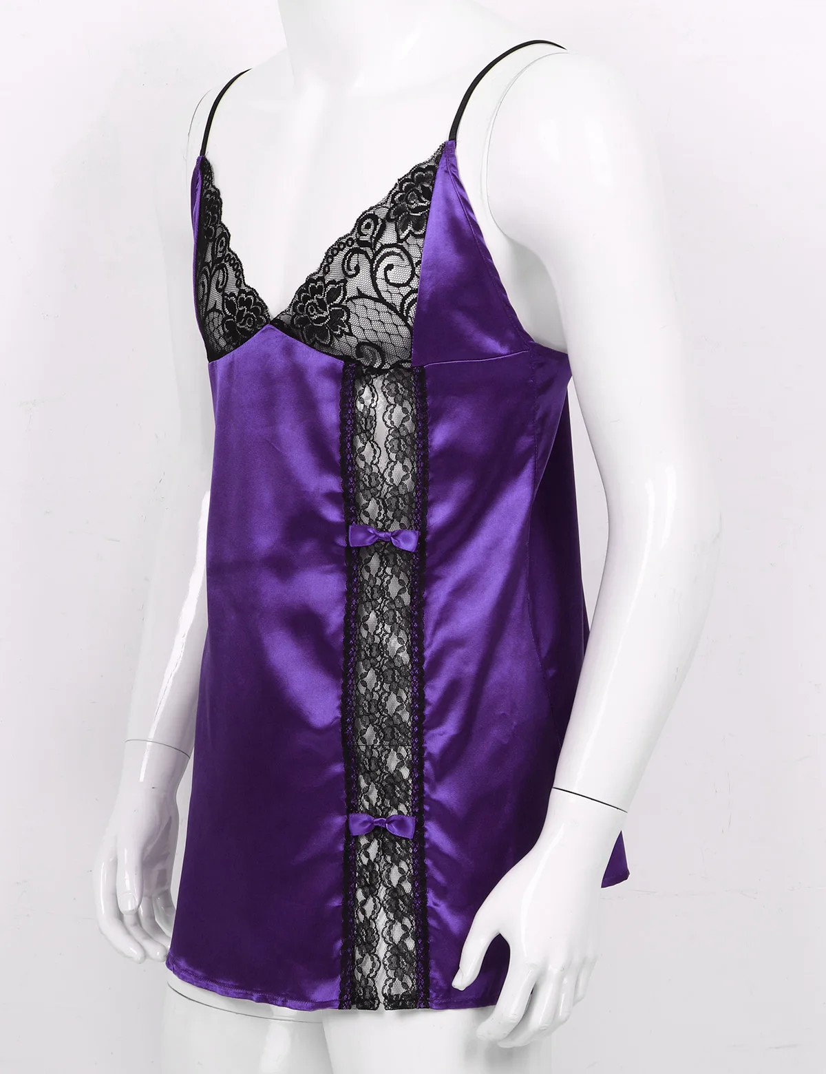 Мужское Шелковистое атласное сексуальное женское белье регулируемые бретельки