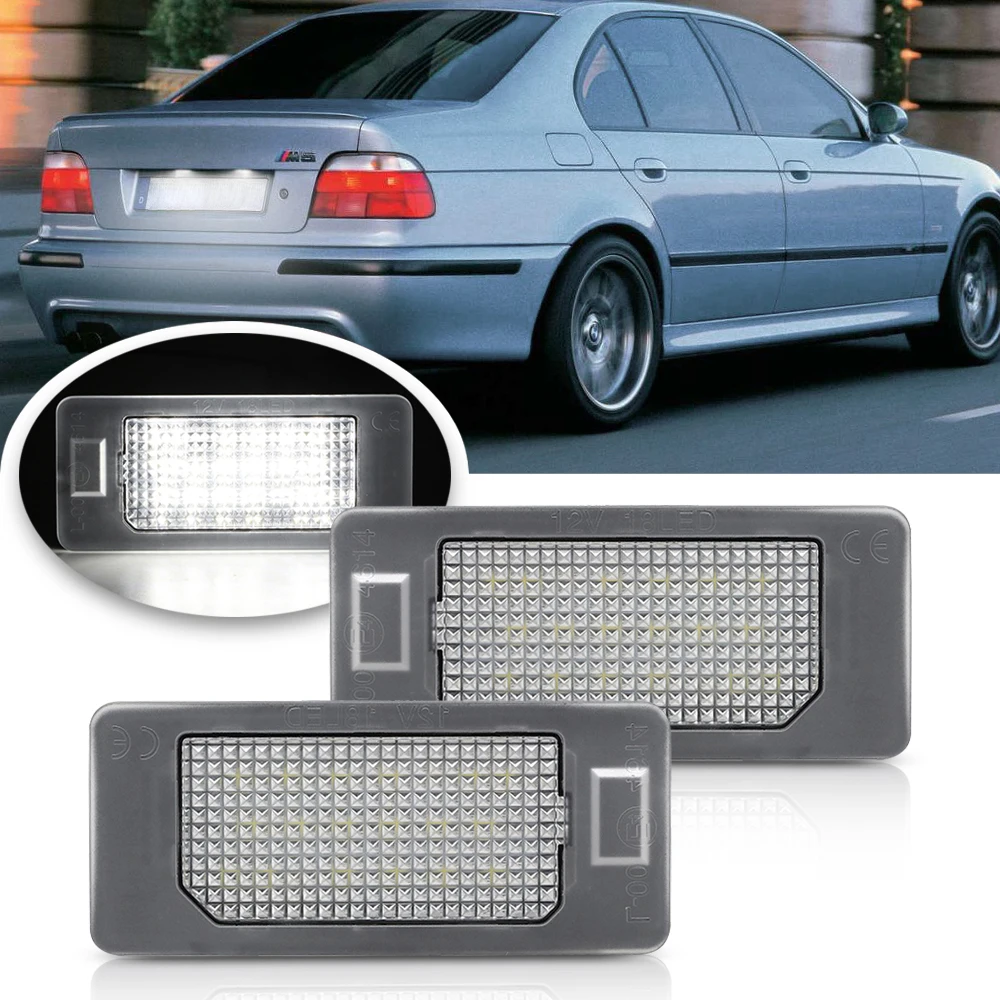 2x светильник ка номерного знака для BMW E60 E39 E82 E90 E92 E93 M3 E70 E71 X5 X6 E61 F10 F11 F22 F25 F30 F31 F32 M5
