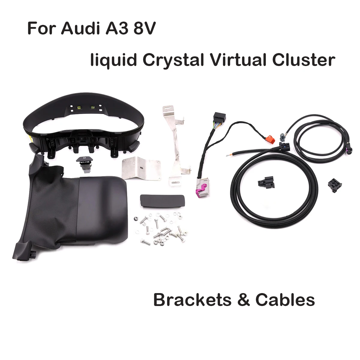 Жидкокристаллическая Виртуальная кластерная Рамка для Audi A3 8V Q2 монтажная крышка