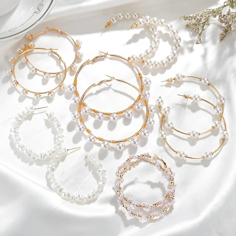 

Circle Hoop Earrings For Women Fashion Wooden Ear Accessories