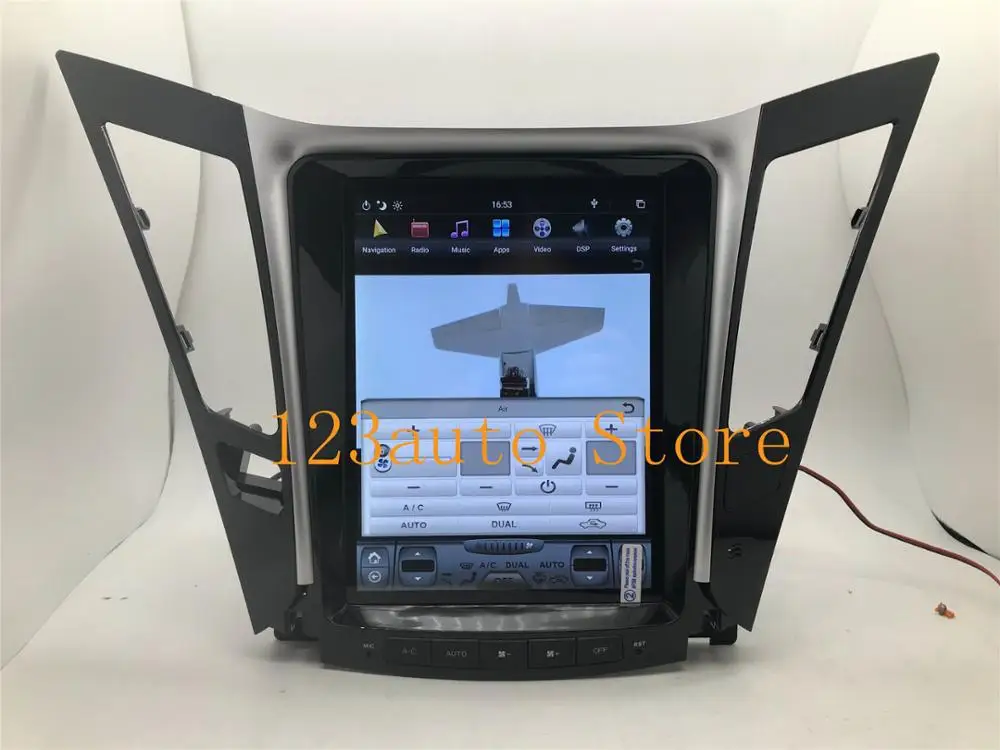 Автомобильный DVD-плеер с экраном 10 4 дюйма вертикальным Tesla Style Android 9 0 GPS радио