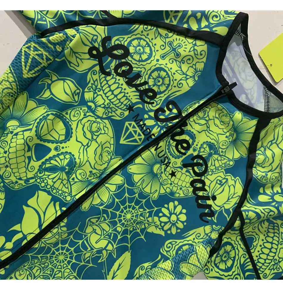 LOVE THE PAIN Triathlon Pro Team, спортивный костюм для велоспорта, Мужская одежда для велоспорта на заказ с коротким рукавом, Ciclismo Maillot Skinsuit