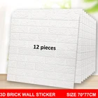 70*77 12 шт. 3D кирпичная стена Стикеры DIY самоклеящийся Декор Пена Водонепроницаемый покрытия обои для детской комнаты Кухня Стикеры s
