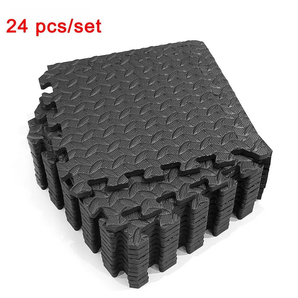 Beste 24Pc Home Gym Mat Eva Blad Graan Vloermatten Splicing Floor Pads Patchwork Tapijten Yoga Kamer Dikker Vloer Kussen Fitness Apparatuur