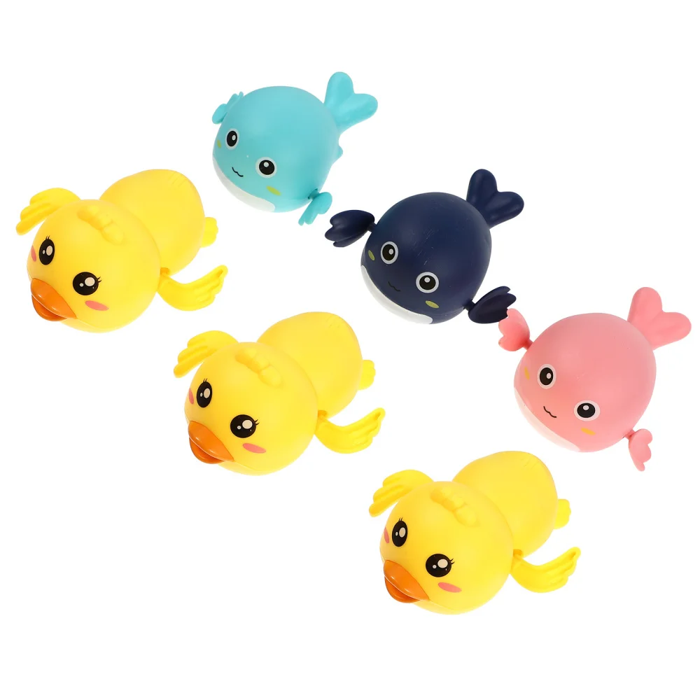 

6 шт. детские купальные игрушки заводные игрушки игрушка мультяшный Дельфин утка игрушки для купания