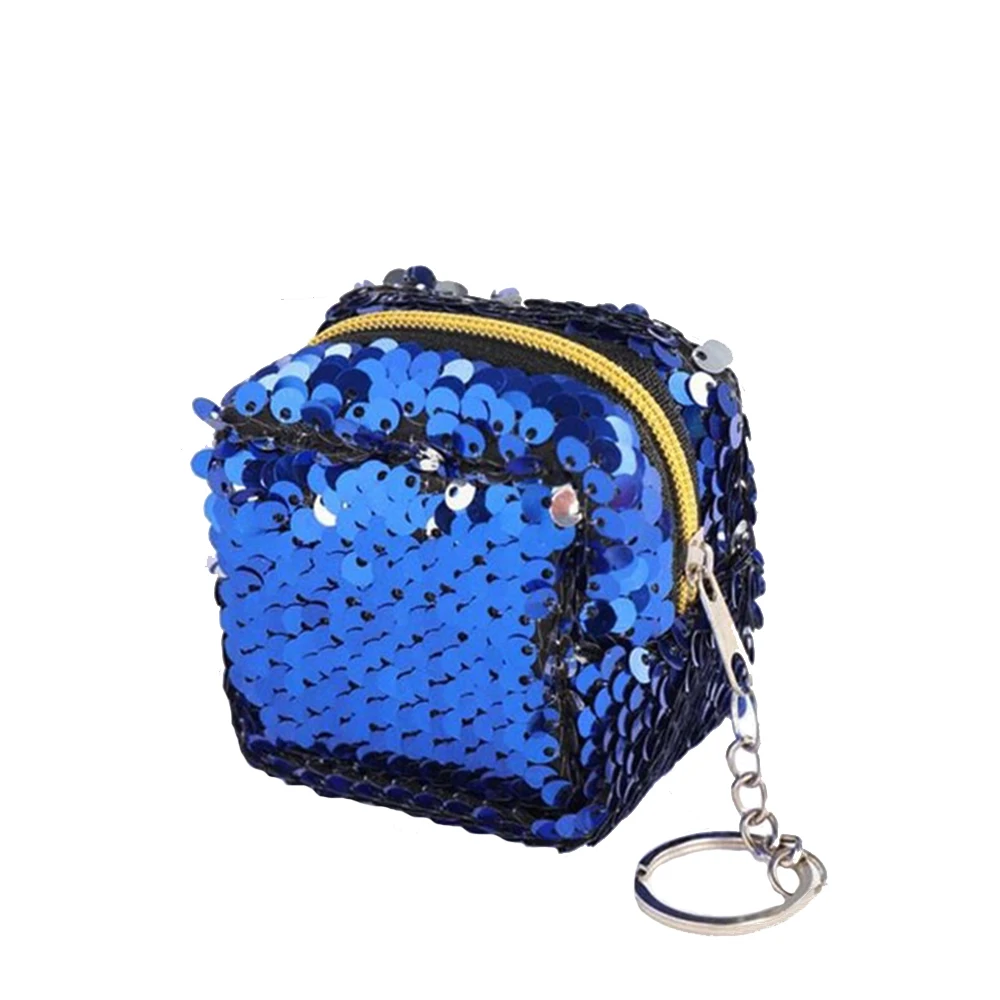 blue 1 шт., кошельки для ключей, недорогой модный кошелек для монет, кошелек для женщин и мужчин, шерсть, маленькая сумка для мелочи, кошельки, ключница, чехол для ключей, сумка для карт - Цвет: blue