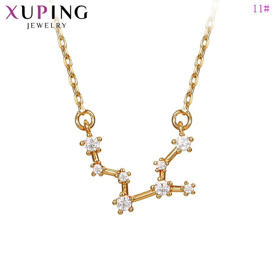 Xuping, Новое поступление, ожерелье, 12 созвездий, ожерелье для женщин, девушек, элегантная цепочка, ювелирные изделия, рождественские подарки, S215.2-46346