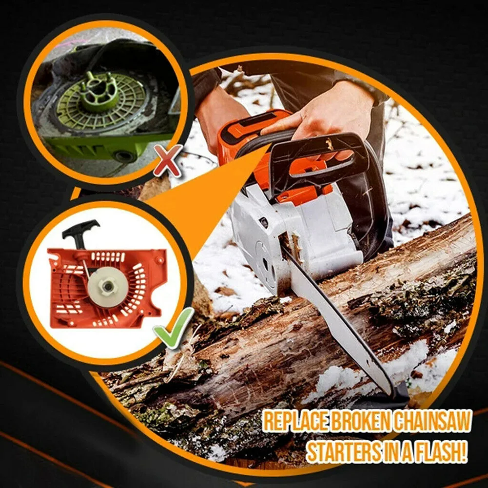 

Universal Chainsaws Starter Replacement Fit for 45cc 52cc 58CC Chainsaws Engine BDF99