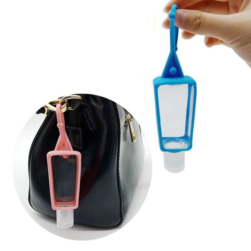 5Pcs Hand Sanitizer Sub Bottle 30ml Round Square Refillable Portable Silicone Protective Covers Storage Container | Дом и сад