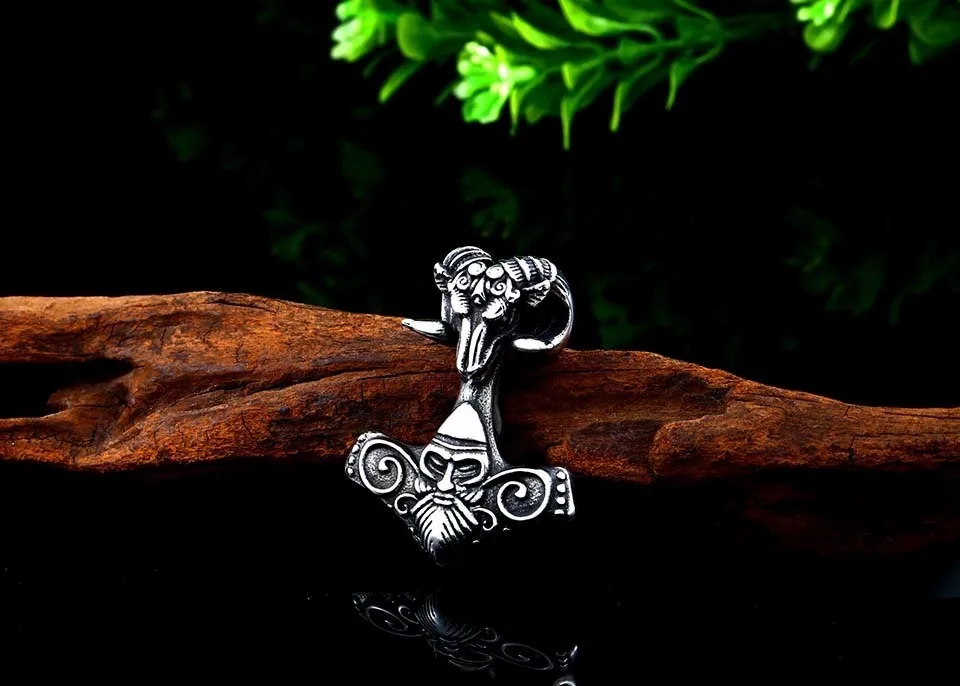 BEIER, thor hammer Nodic Vikings, кулон с рунами, ожерелье mjolnir Viking Valknut, амулет, цепочка для мужчин, вечерние jewelryBP8-403