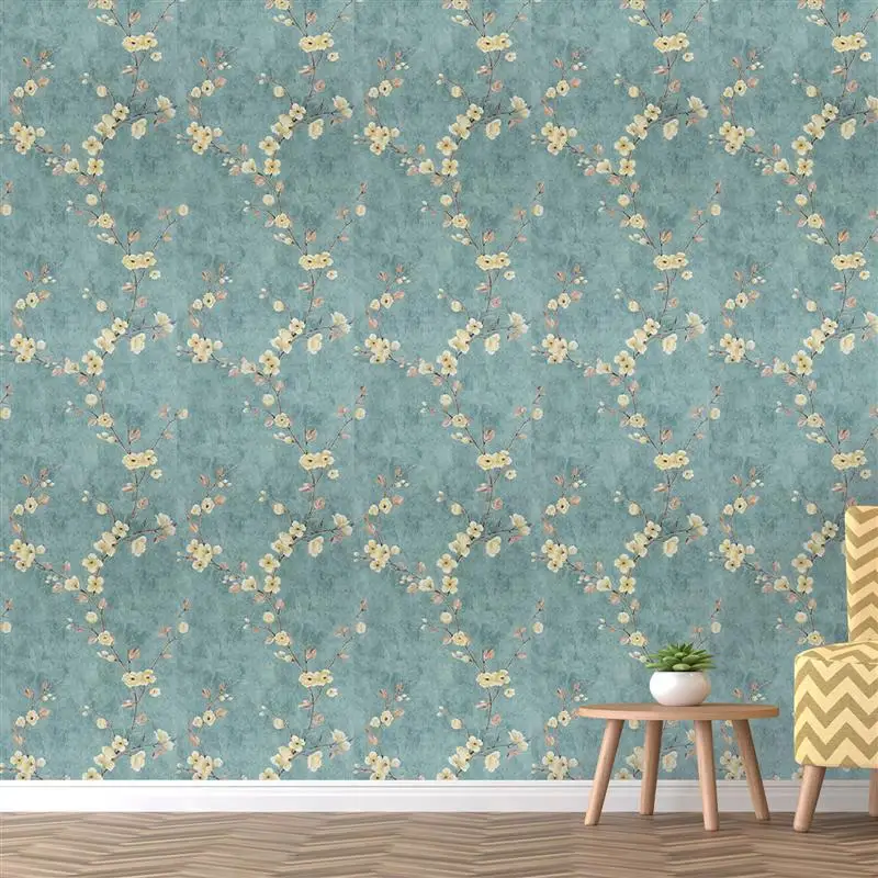 

1pc Self Adhesive Wallpaper Living Room Bedroom Exquisite Non-Woven Sticker Wall Decoration Decal