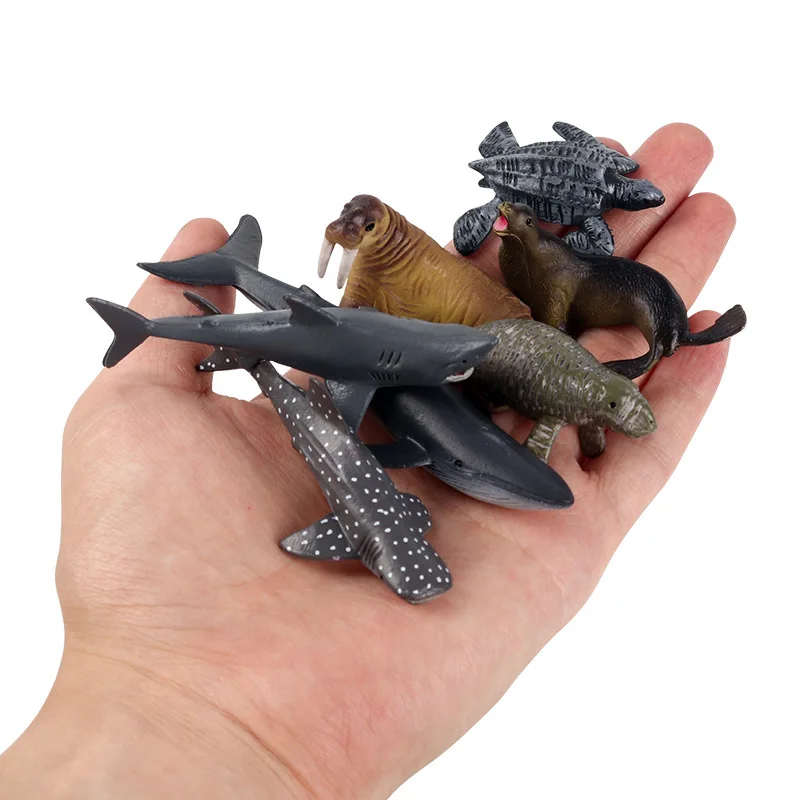 

12Pcs/Set Mini Dinosaur /Ocean Model Early Education Gifts For Children Toys Christmas Goods