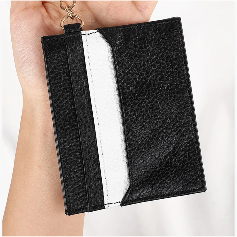 

Keychain Wallet Short Small Coin Purse PU Leather Zipper Ladies Card Holder Key Lipstick Storage Clutch Handbag Clutch Money Bag
