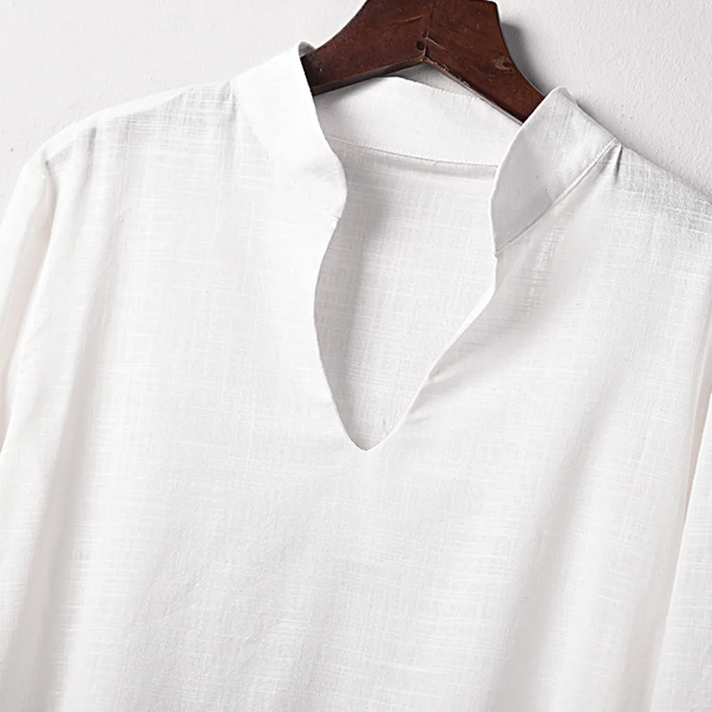 

FREE OSTRICH 2020 New Fashion White Women Blouses Long Sleeve V-Neck Blouse Shirt Casual Tops Plus Size Elegant Work Shirt