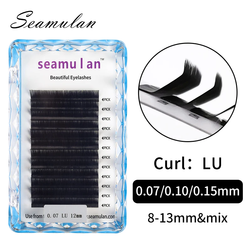 

New Curl Eyelash Extension High-Quality Soft Natural Mink Lash Extension All Size False Eyelashes