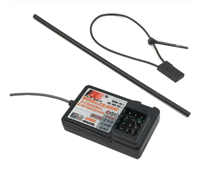 Flysky FS-GR3E 3 Channel 2.4G GR3E Receiver with Failsafe For FS-GT3B Radio remote control for RC boat