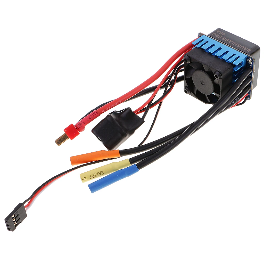 

Waterproof 3660 3800KV Brushless Motor with 60A ESC for 1/10 RC Car Truck Crawler