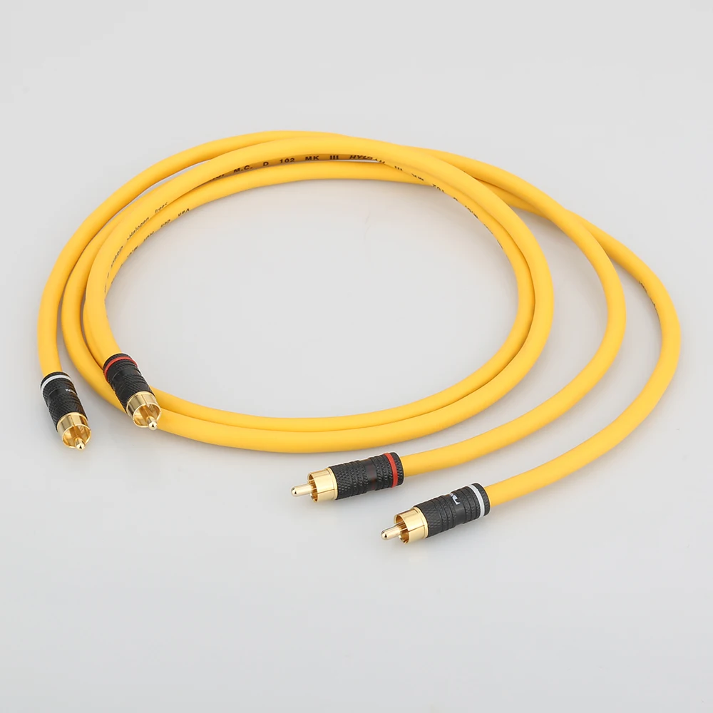 A11 Hifi аудио D102MKIII посеребренный RCA кабель одна пара мягких аналоговых кабелей
