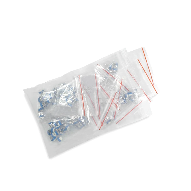 13valuesX10pcs = 130pcs обрезки потенциометра набор компонентов сделай сам Новый 100 ohm 1mohm