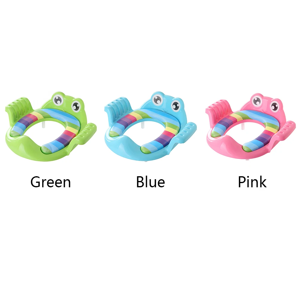 

Smooth Safe Animal Shape Outdoor Baby Kids Cushion Plastic Toilet Training Infant Potty Seat Cartoon Anti-slip Bright Color