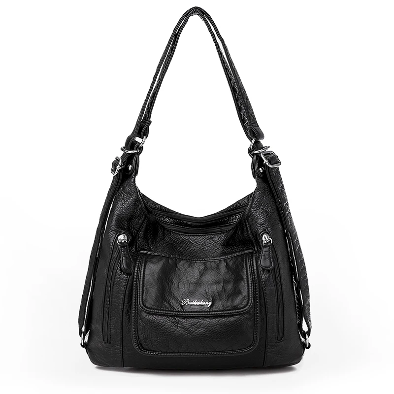 

Quality Leather Women's Handbags Designer Multifunction Shoulder Bags for Women 2021 Travel Back Pack Mochila Feminina