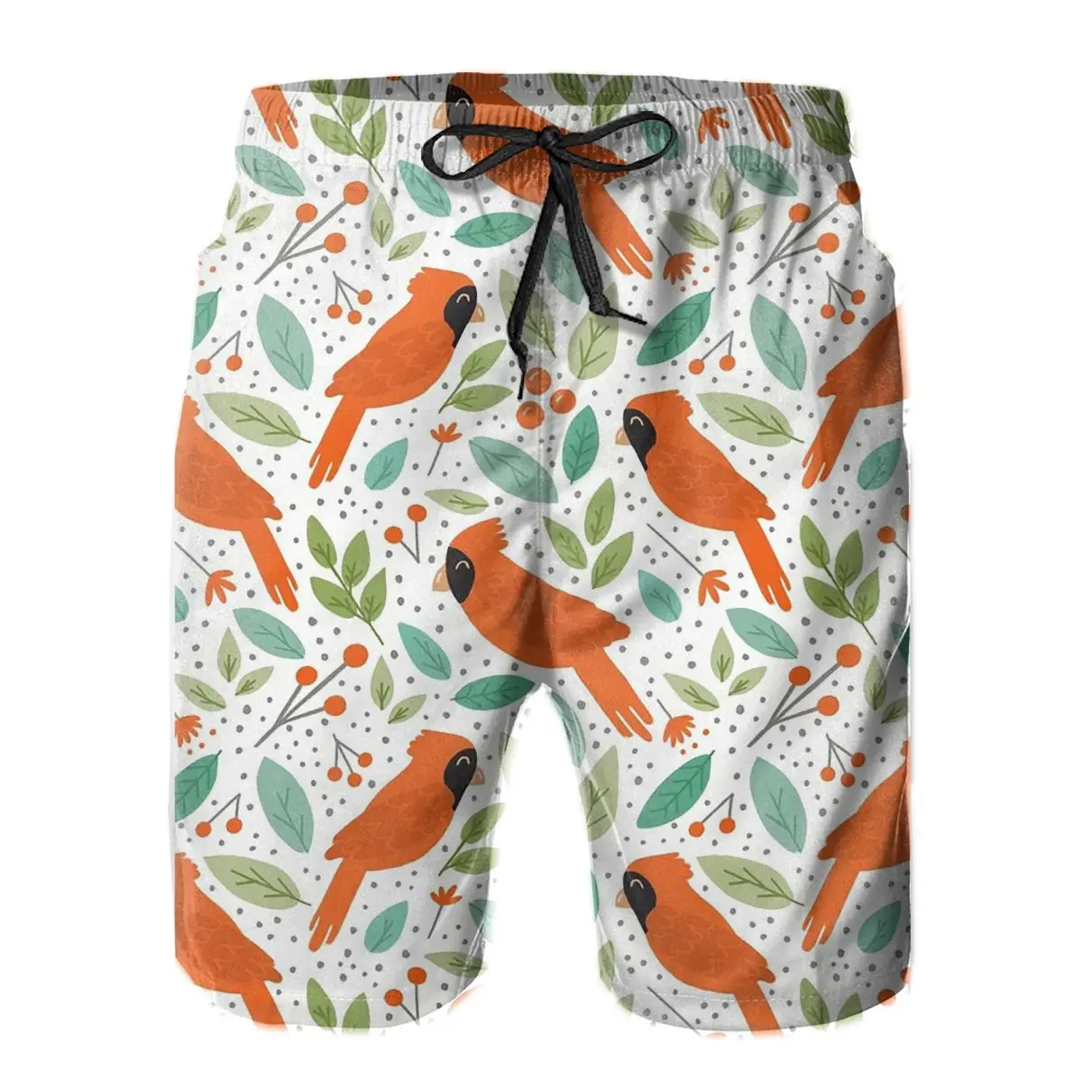 

Mens Pants Chirpy CardinalsSurfing Beach Board Swim Trunks Sport Quick Dry Mesh Casual Vintage fish Shorts for Adult