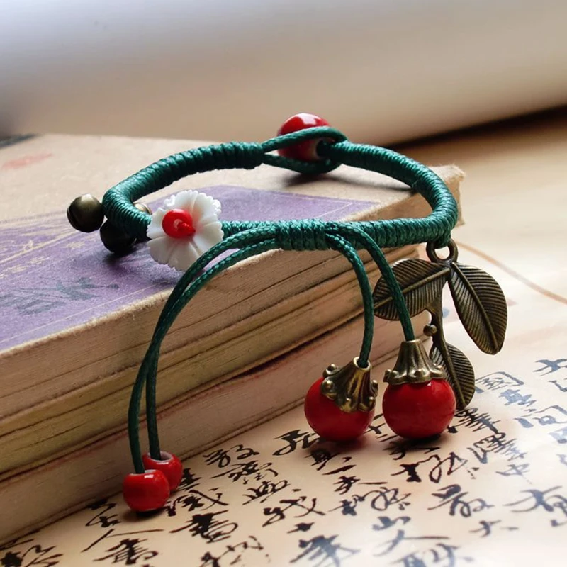 С цветами и стразами для женщин Керамика ручной работы DIY Браслеты предметы