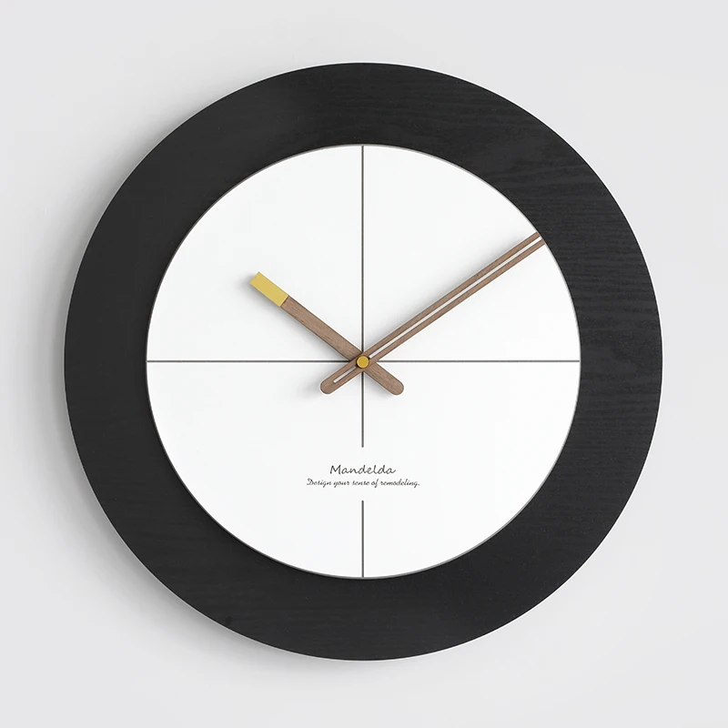 

Wood Design Wall Clock Vinyl Record Cutting Simple Silent Wall Watch Single Face Bedroom Duvar Saati Home Decoration EB50WC
