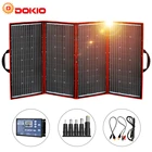 Солнечная панель 300Вт, 18В, Dokio, складная, гибкая, портативная, высококачественная, для использования в кемпингах, на лодке, дома, в машине