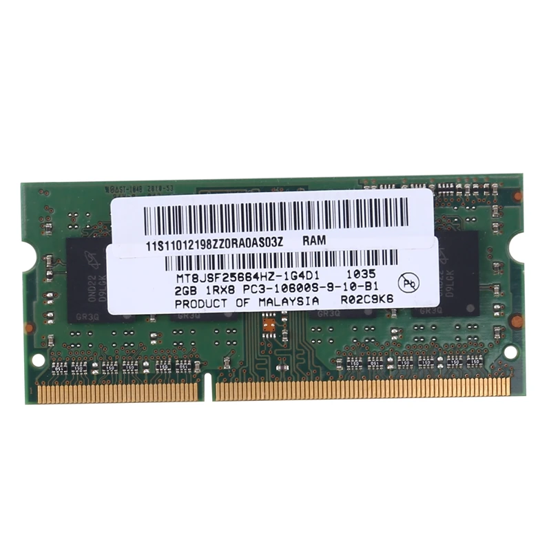 DDR3 2 Гб памяти ноутбука Оперативная память 1RX8 PC3-10600S 1333 МГц 204Pin 1,5 V Высокая производительность Тетрадь Оперативная память